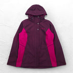 Columbia オムニテック OMNI-TECH 防水 マウンテンパーカー S パープル フード着脱式 Bugaboo Parka WL7109