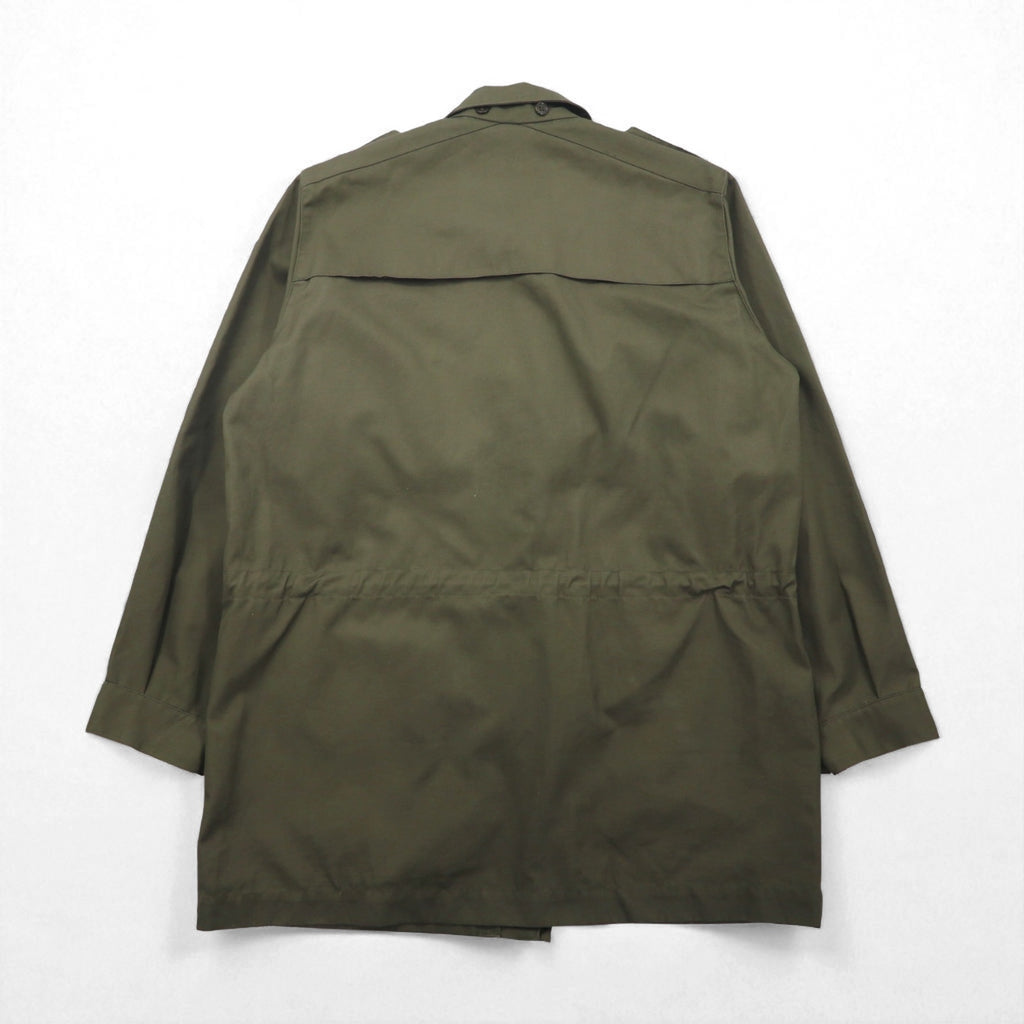 Vintage Italian Army M-90 Field Jacket by Radici Tessuti, 2000s, Military Italian Army Field Jacket, Size L, Drawcord, Epaulettes