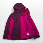 Columbia オムニテック OMNI-TECH 防水 マウンテンパーカー S パープル フード着脱式 Bugaboo Parka WL7109