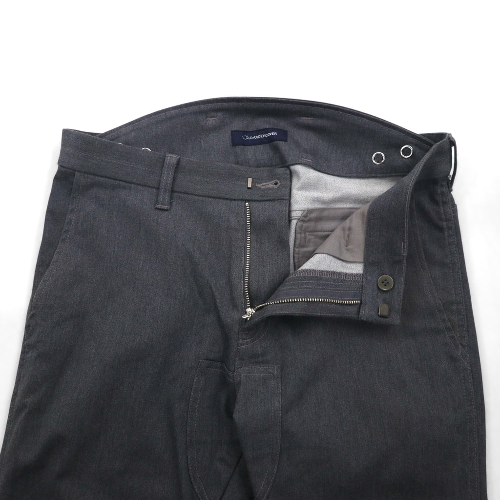 John UNDERCOVER Stretch Motocross Pants, Size L, Gray, Slit, JUQ4502, Made in Japan