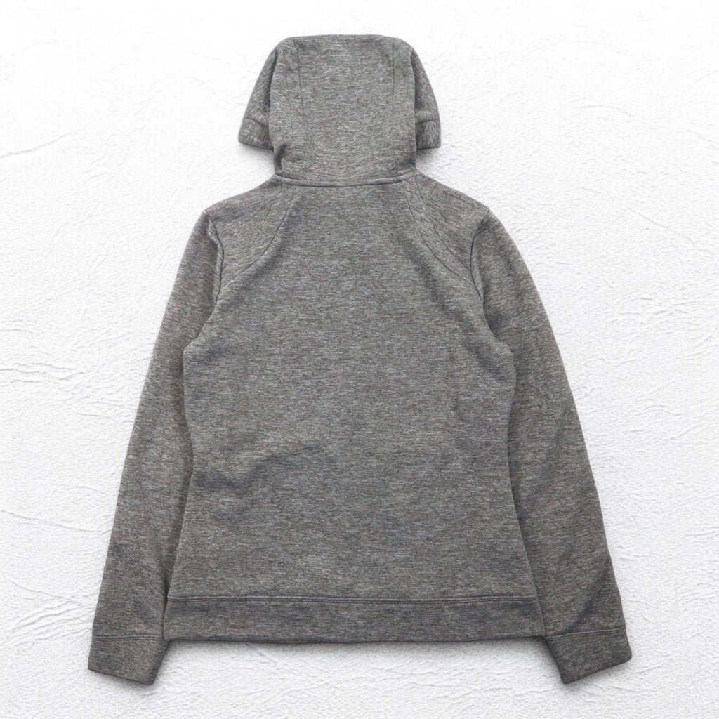 THE NORTH FACE Full Zip Hoodie M Gray Polyester Logo Embroidery US Standard A40A