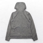 THE NORTH FACE Full Zip Hoodie M Gray Polyester Logo Embroidery US Standard A40A
