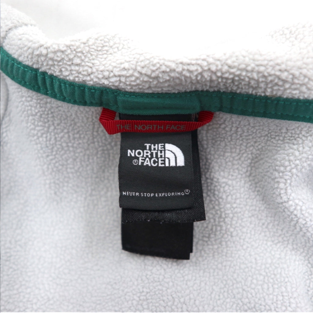 THE NORTH FACE Full Zip Hoodie M Gray Polyester Logo Embroidery US Standard A40A
