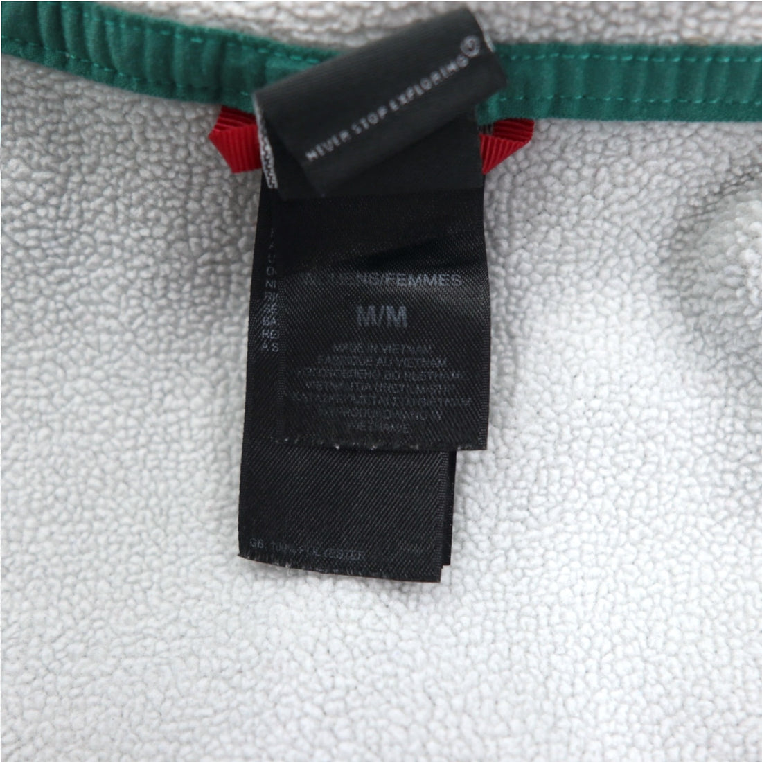 THE NORTH FACE Full Zip Hoodie M Gray Polyester Logo Embroidery US Standard A40A