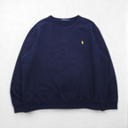 Polo Ralph Lauren 前V スウェット トレーナー 2XL ネイビー スモールポニー刺繡