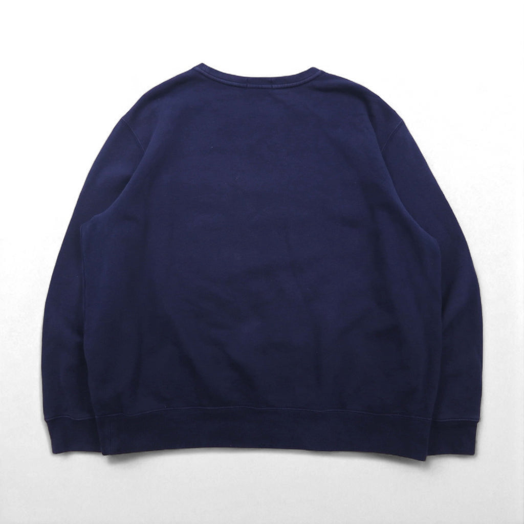 Polo Ralph Lauren 前V スウェット トレーナー 2XL ネイビー スモールポニー刺繡