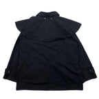 OUTBACK Oiled Jacket L Black Cotton Oilskin Cape Drawstring SWAGMAN JACKET