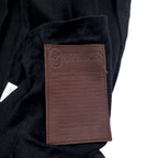 OUTBACK Oiled Jacket L Black Cotton Oilskin Cape Drawstring SWAGMAN JACKET