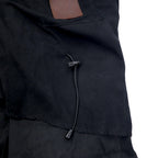 OUTBACK Oiled Jacket L Black Cotton Oilskin Cape Drawstring SWAGMAN JACKET
