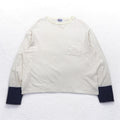 LEVI'S VINTAGE CLOTHING ( LVC ) Casuals 長袖ルーズフィットTシャツ M ホワイト ポルトガル製