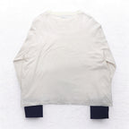 LEVI'S VINTAGE CLOTHING ( LVC ) Casuals 長袖ルーズフィットTシャツ M ホワイト ポルトガル製