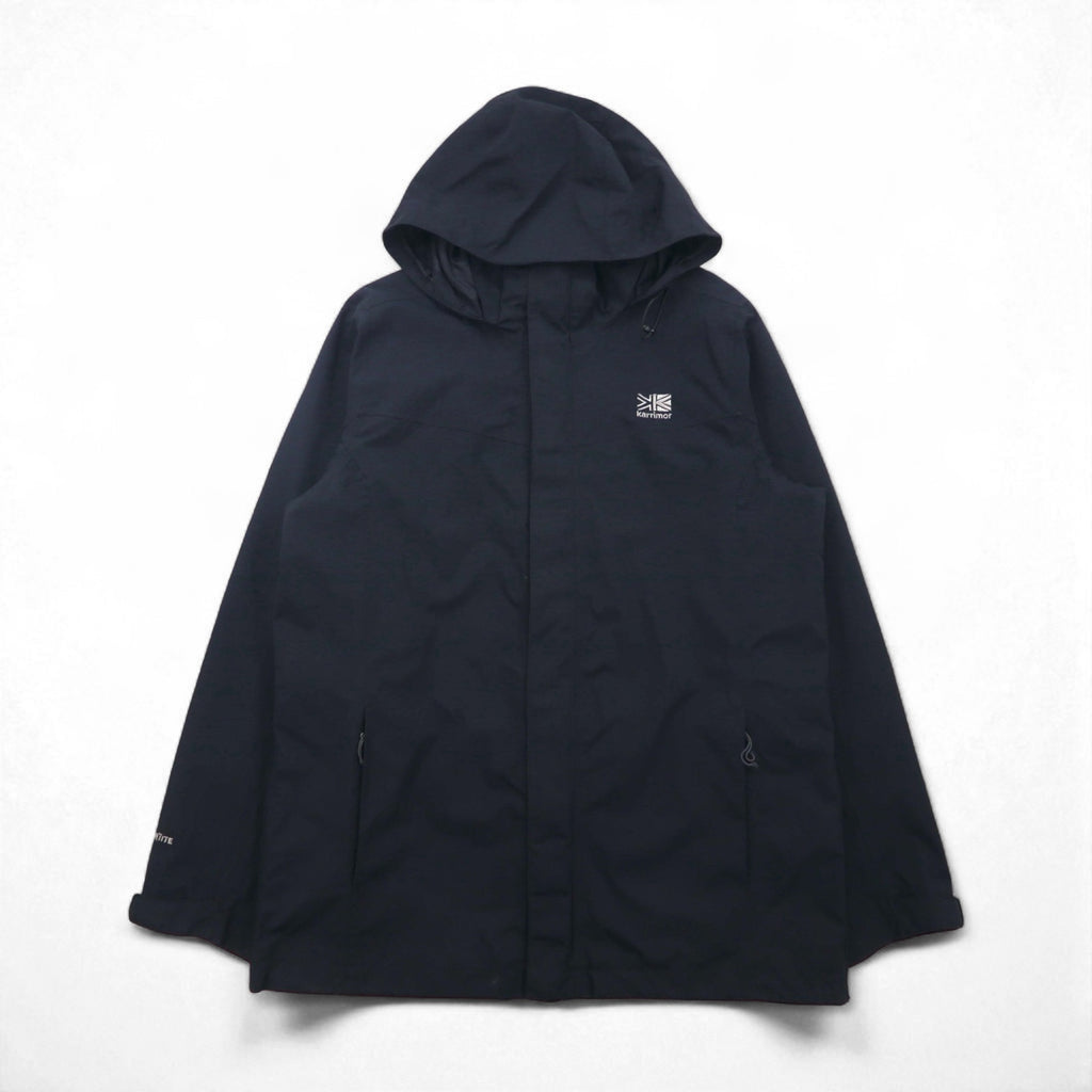karrimor マウンテンパーカー XL ブラック 防水 WEATHERTITE フード収納 ドローコード A91671