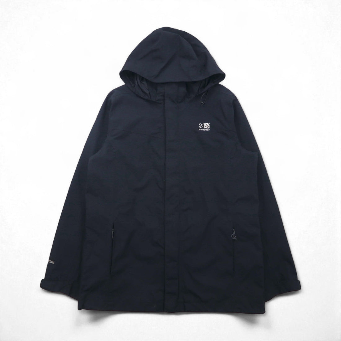karrimor マウンテンパーカー XL ブラック 防水 WEATHERTITE フード収納 ドローコード A91671