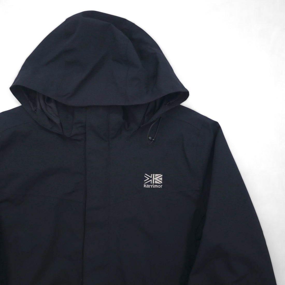 karrimor マウンテンパーカー XL ブラック 防水 WEATHERTITE フード収納 ドローコード A91671