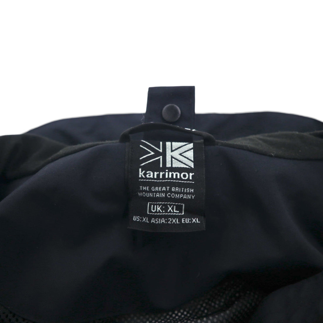 karrimor マウンテンパーカー XL ブラック 防水 WEATHERTITE フード収納 ドローコード A91671