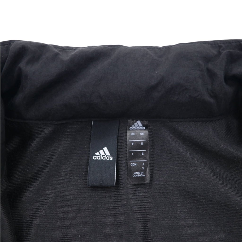 adidas ナイロン トラックジャケット ジャージ S ブラック ドローコード W S2S スリーストライプ ED1529