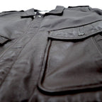 Vintage Leather Flight Jacket 90年代 A-2 フライトジャケット レザージャケット L ブラウン 牛革 カウナッパ ボアライナー