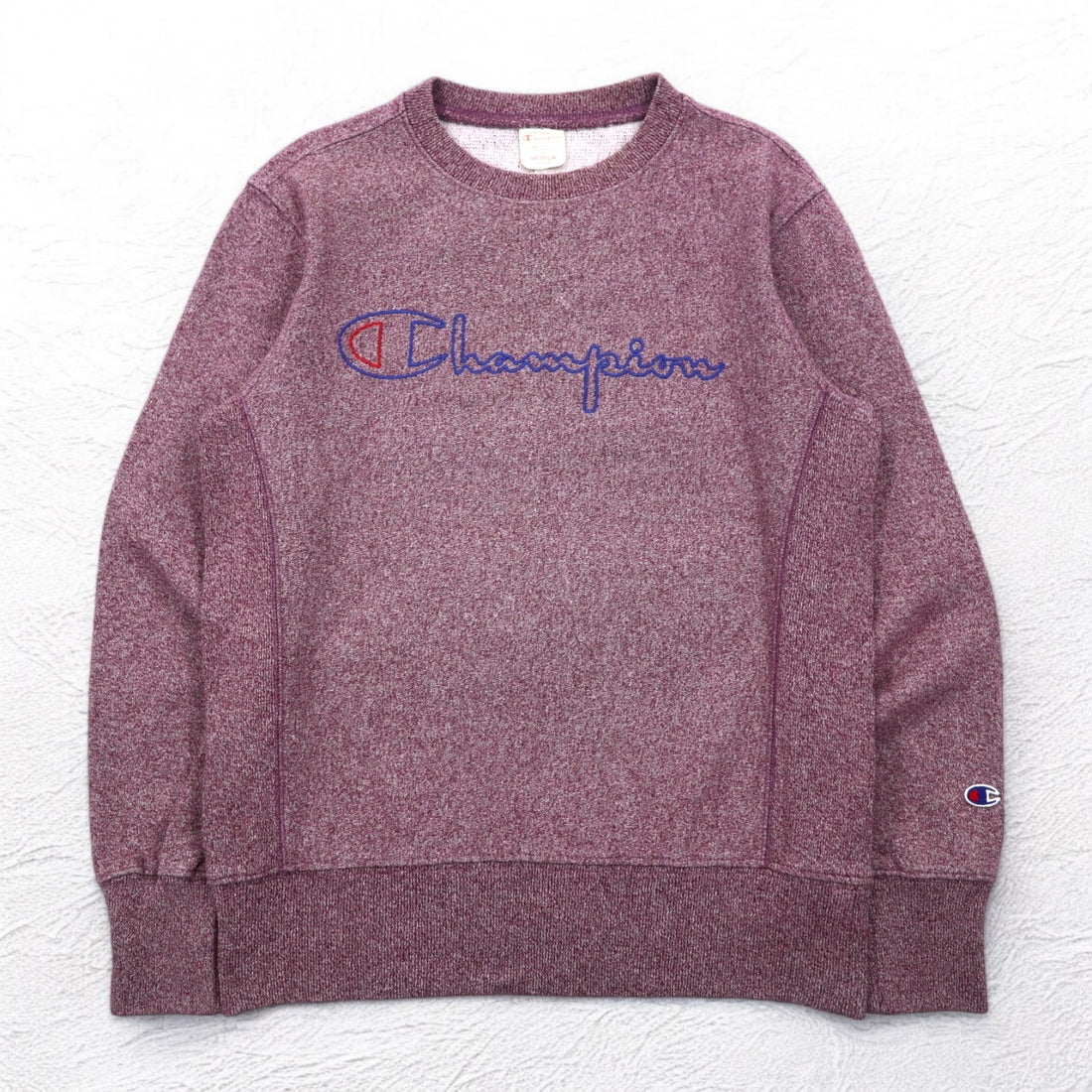 Champion Reverse Weave Sweatshirt M Red Single Color Tag Reprint Made in Turkey