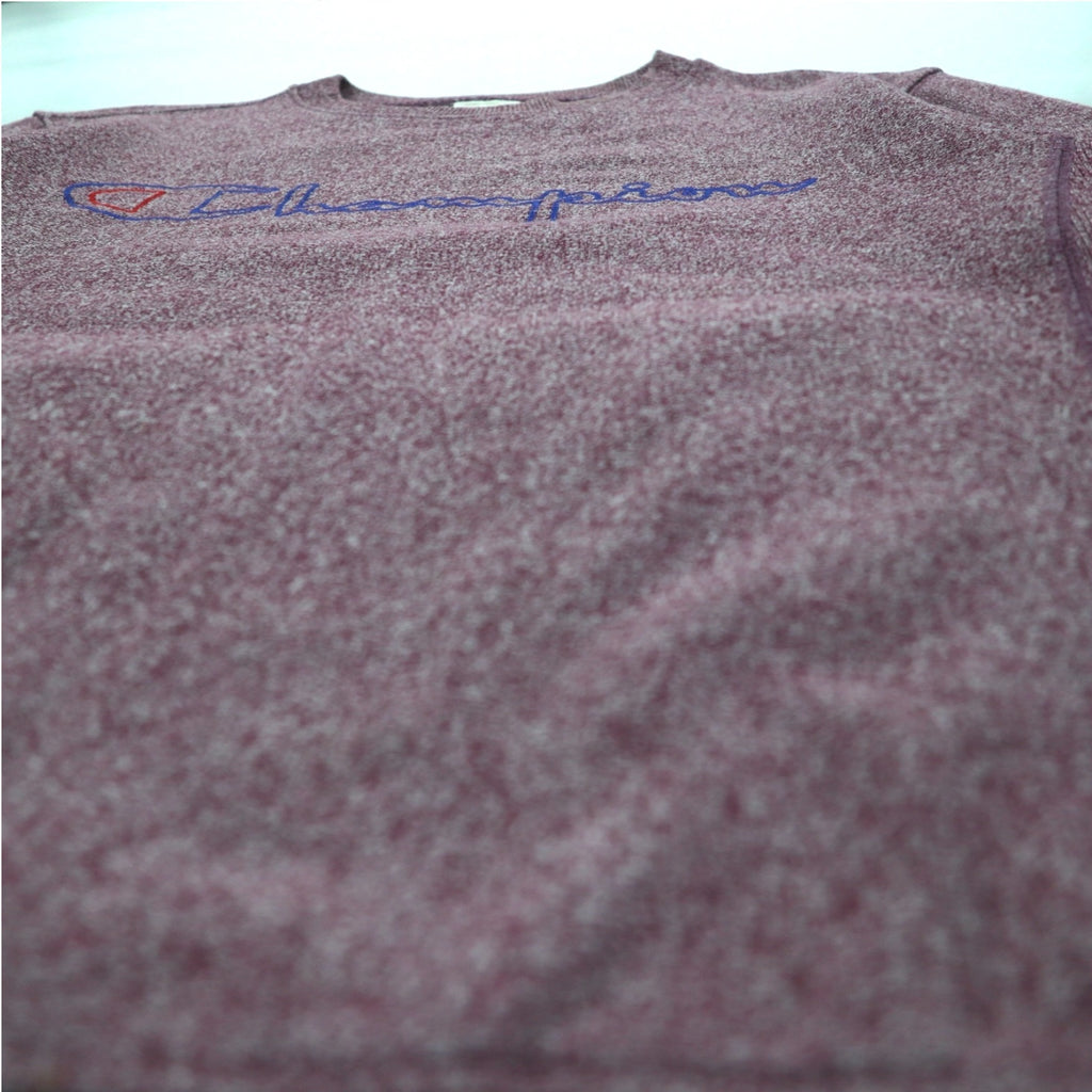 Champion Reverse Weave Sweatshirt M Red Single Color Tag Reprint Made in Turkey