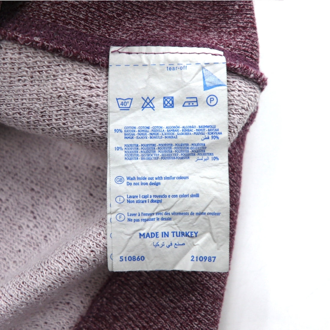 Champion Reverse Weave Sweatshirt M Red Single Color Tag Reprint Made in Turkey