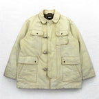 Schott Fireman Jacket Duck Work Jacket Coverall XL Beige Padded Quilted Liner