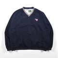 PEPSI 90年代 ピステ ナイロン プルオーバー ジャケット XL ネイビー 防水 ワンポイント刺繡 Wear Guard