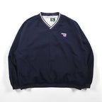 PEPSI 90年代 ピステ ナイロン プルオーバー ジャケット XL ネイビー 防水 ワンポイント刺繡 Wear Guard