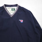 PEPSI 90年代 ピステ ナイロン プルオーバー ジャケット XL ネイビー 防水 ワンポイント刺繡 Wear Guard