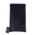 日本然リトテ-古着オンライン-EMPORIO ARMANI イタリア製 ロゴプリント マフラー ブラック アクリル 275804 8A302 未使用品-EMPORIO ARMANI Italy Made Logo Print Scarf Black Acrylic 275804 8A302 Unused