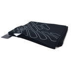 EMPORIO ARMANI Made in Italy Logo Print Scarf Black Acrylic 275804 8A302 Unused