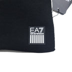 EMPORIO ARMANI Made in Italy Logo Print Scarf Black Acrylic 275804 8A302 Unused