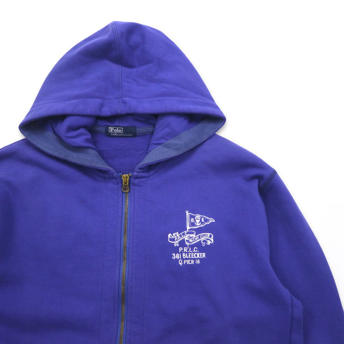 Polo by Ralph Lauren Full Zip Hoodie M Blue Cotton PRLC 381 BLEECKER
