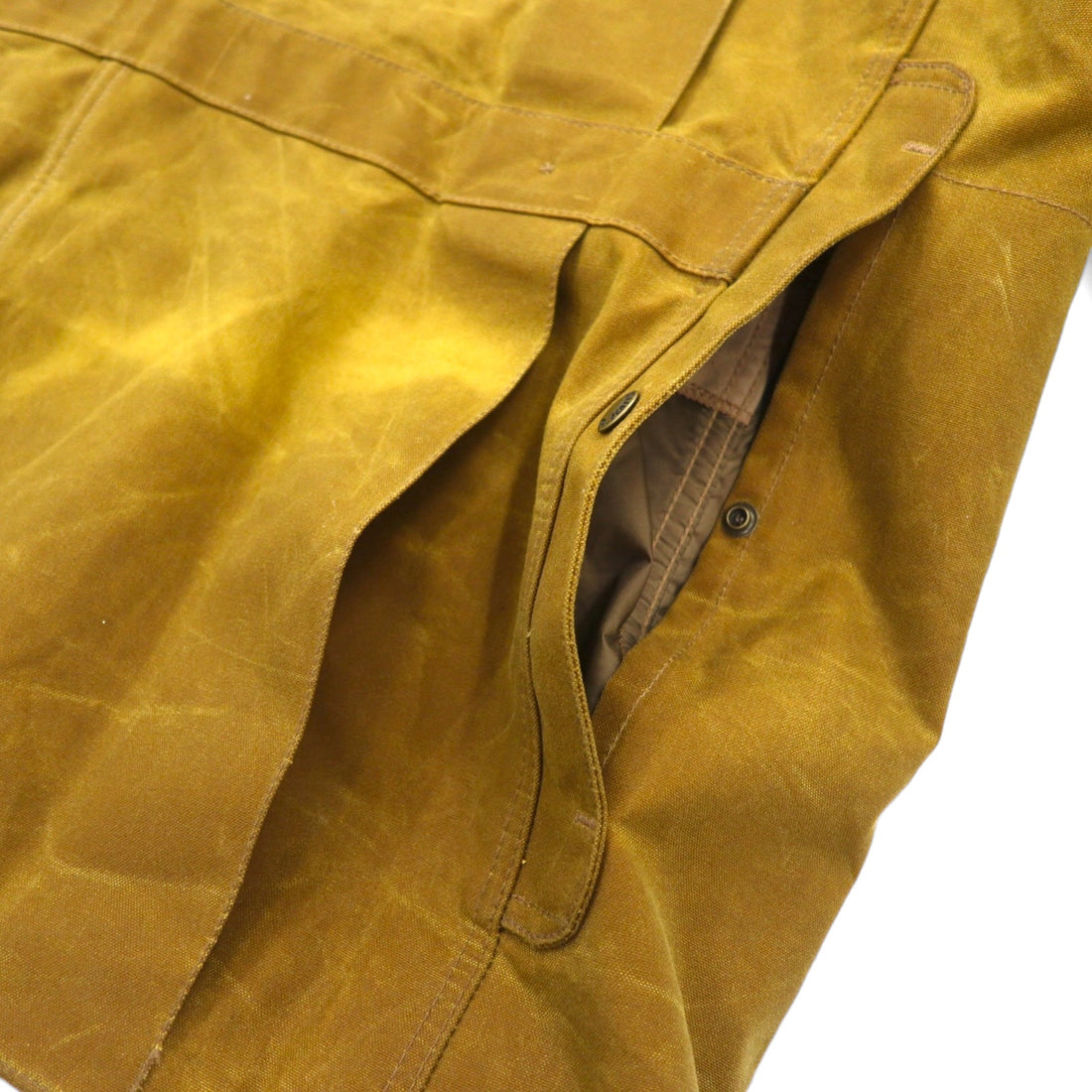 FILSON USA Made TIN CLOTH FIELD HUNTING COAT Hunting Jacket 2XL Beige Oiled Cotton Tin Cloth Field Coat 11010088
