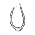 Jean Paul Gaultier Stencil Logo Plate Multi Chain Strap Wallet Chain Silver Archive