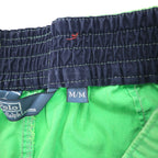 Polo by Ralph Lauren 90s Amphibious Big Pony Embroidered Swim Shorts, Medium, Green, Cotton, Nylon