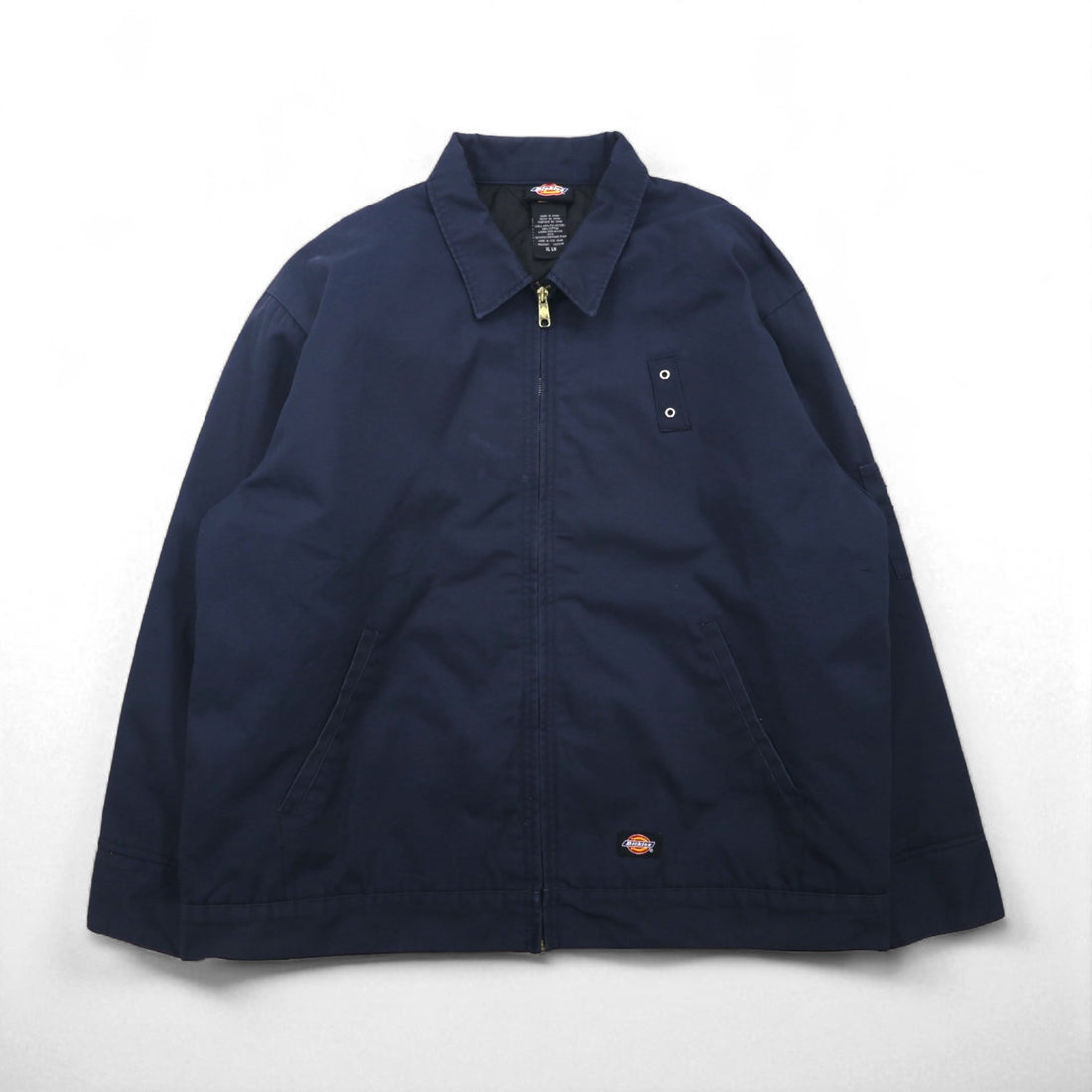 Dickies ワークジャケット ハリントンジャケット ジップアップブルゾン XL ネイビー