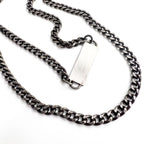 Jean Paul Gaultier Stencil Logo Plate Multi Chain Strap Wallet Chain Silver Archive