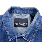 90s NEVADA Denim Jacket, G-Jean, M, Blue, Cotton, 3rd Type