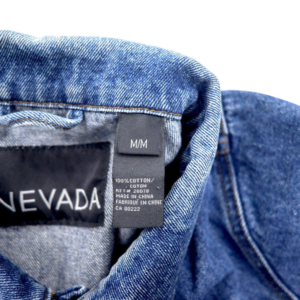 90s NEVADA Denim Jacket, G-Jean, M, Blue, Cotton, 3rd Type
