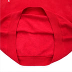 Lee 90s USA made FAIRVIEW print sweatshirt L Red cotton fleece lining arch logo