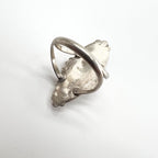 Vintage Navajo Style Turquoise Sterling Silver Long Oval Ring JP15 US7.5 Native