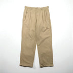 Polo Ralph Lauren 90年代 2タック ワイド チノパンツ L ベージュ コットン プリーツ
