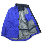 GAP 00s Old Gap Ripstop Shell Jacket L Blue Polyester Waterproof Retractable Hood