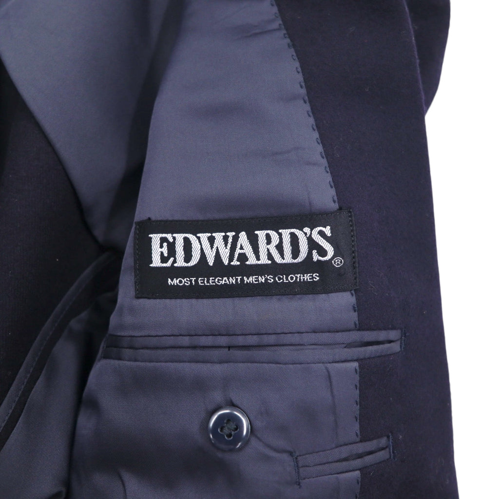 80s Vintage Blazer EDWARD'S 80年代 ブレザー 2B テーラードジャケット S  紺ブレ 金ボタン