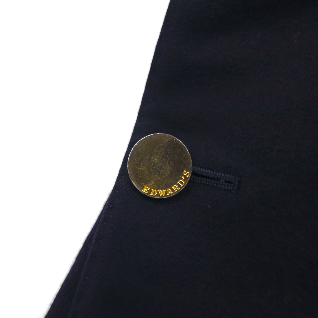 80s Vintage Blazer EDWARD'S 80年代 ブレザー 2B テーラードジャケット S  紺ブレ 金ボタン