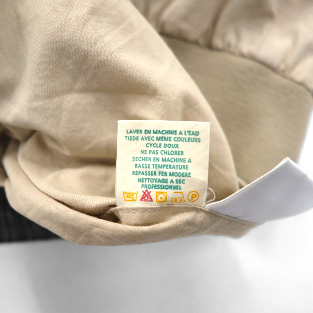 LACOSTE 80s Reversible Swing Top Harrington Jacket XL Navy Beige Check One Point Logo
