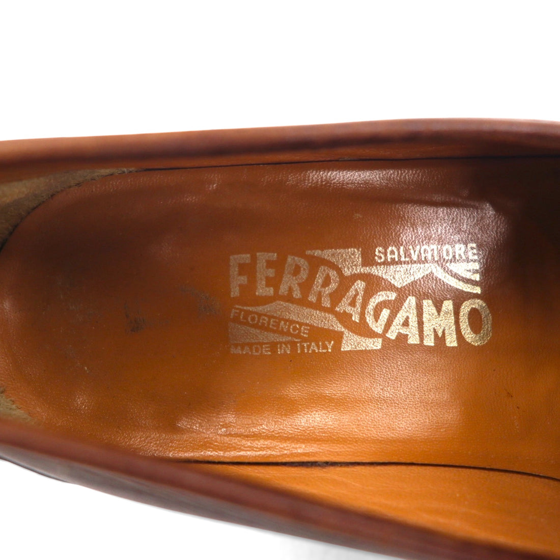 Salvatore Ferragamo Gancini Horsebit Loafers, Size 26cm, Leather and Metal, UR37761, Made in Italy