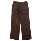 90s CONTEMPORAINE Faux Suede Slacks, XL, Brown, Polyester