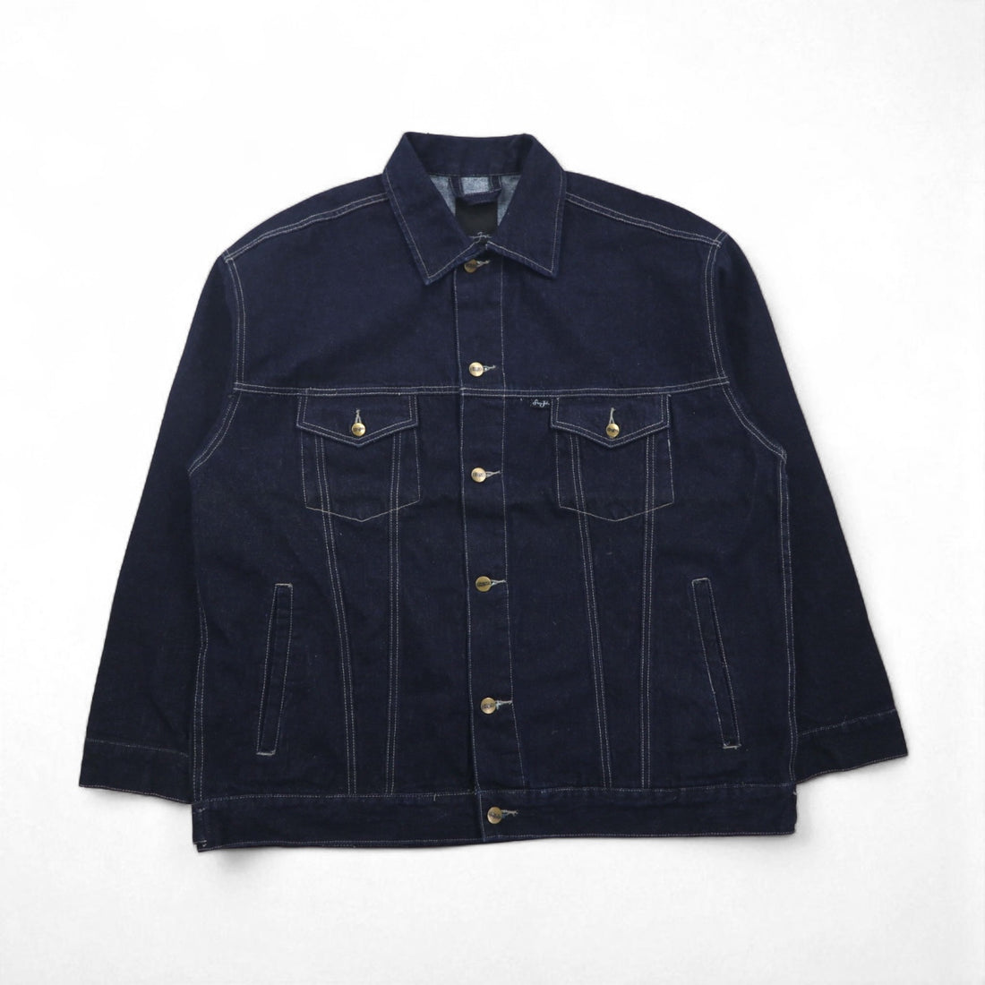 Sean John 90s Rigid Denim Jacket, Size L, Indigo and Blue