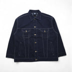 Sean John 90s Rigid Denim Jacket, Size L, Indigo and Blue